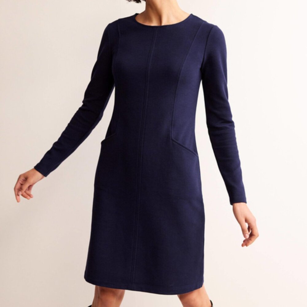 Boden Ellen Ottoman Dress - US 16/18L - Navy